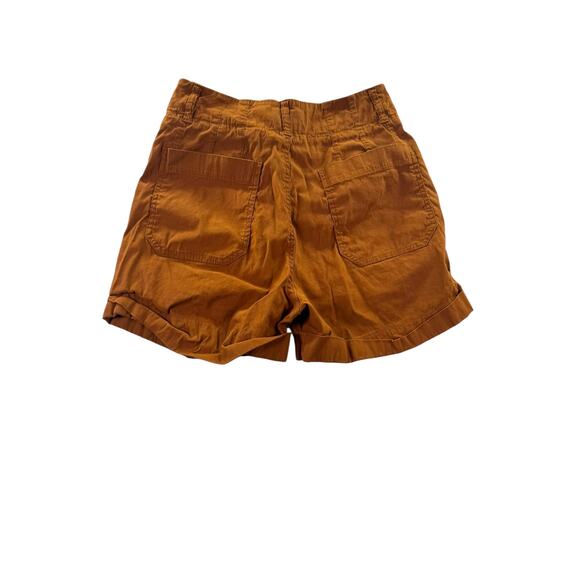 Anthropologie Brown Utility Cargo Shorts Cuffed Hem Pockets Womens Size 28 - Picture 5 of 7